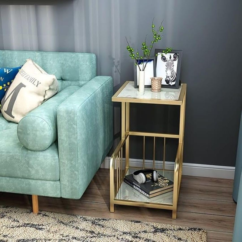 Modern Bedside Table with Double Storage | Bed Side Table | Home Decor Table | Coffee Table | End Table | Side Table for Bedroom | End Table for Living Room