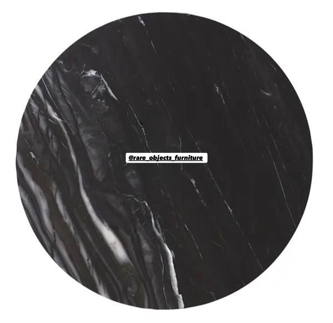 Handmade Butler C-Side Table in Gold and Black