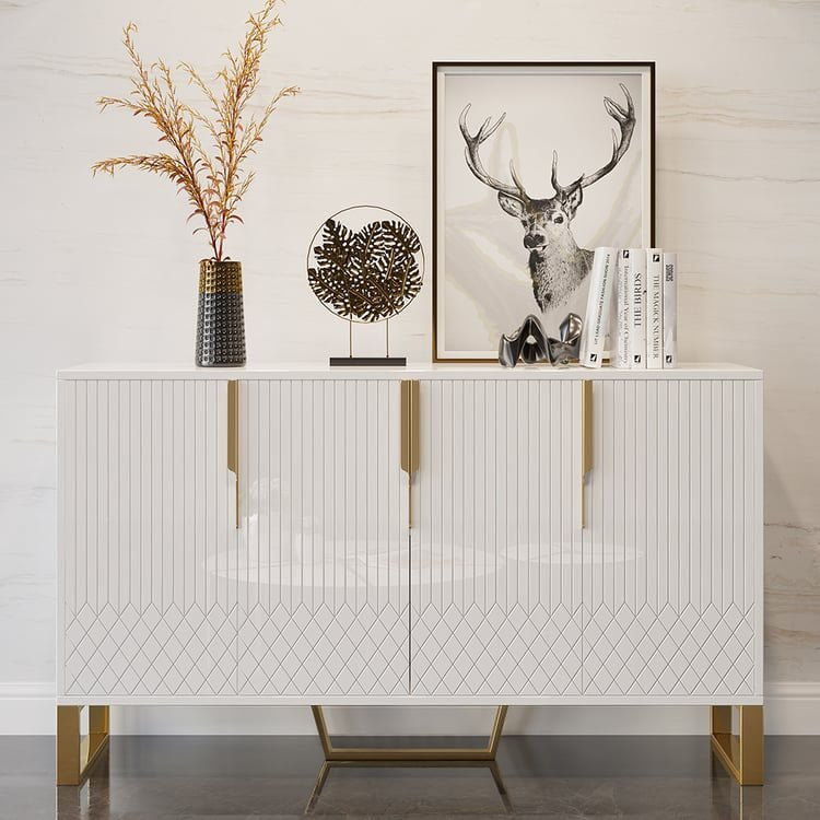 Modern White Sideboard Buffet