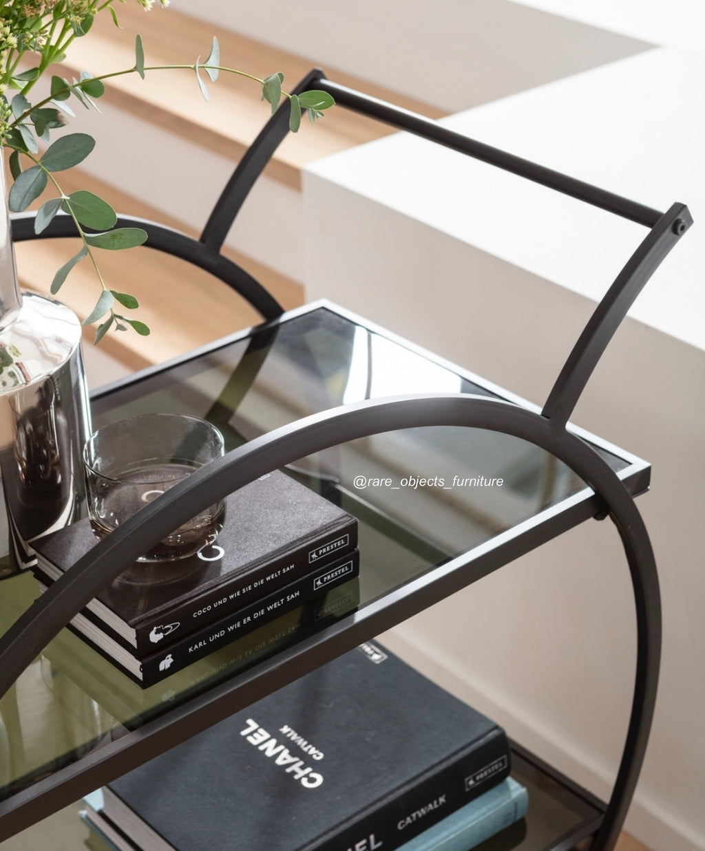 Round Drink Cart/ Serving Trolley