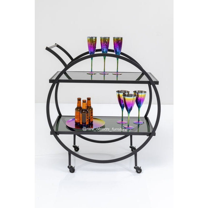 Round Drink Cart/ Serving Trolley