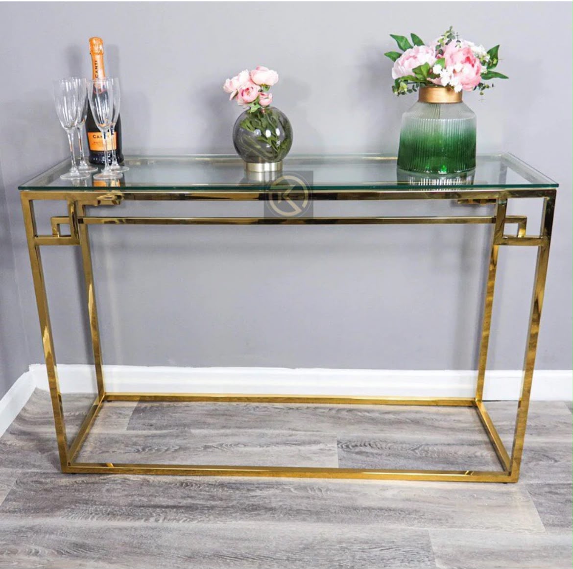Rare Objects Exclusive Vintage Gold Console Table