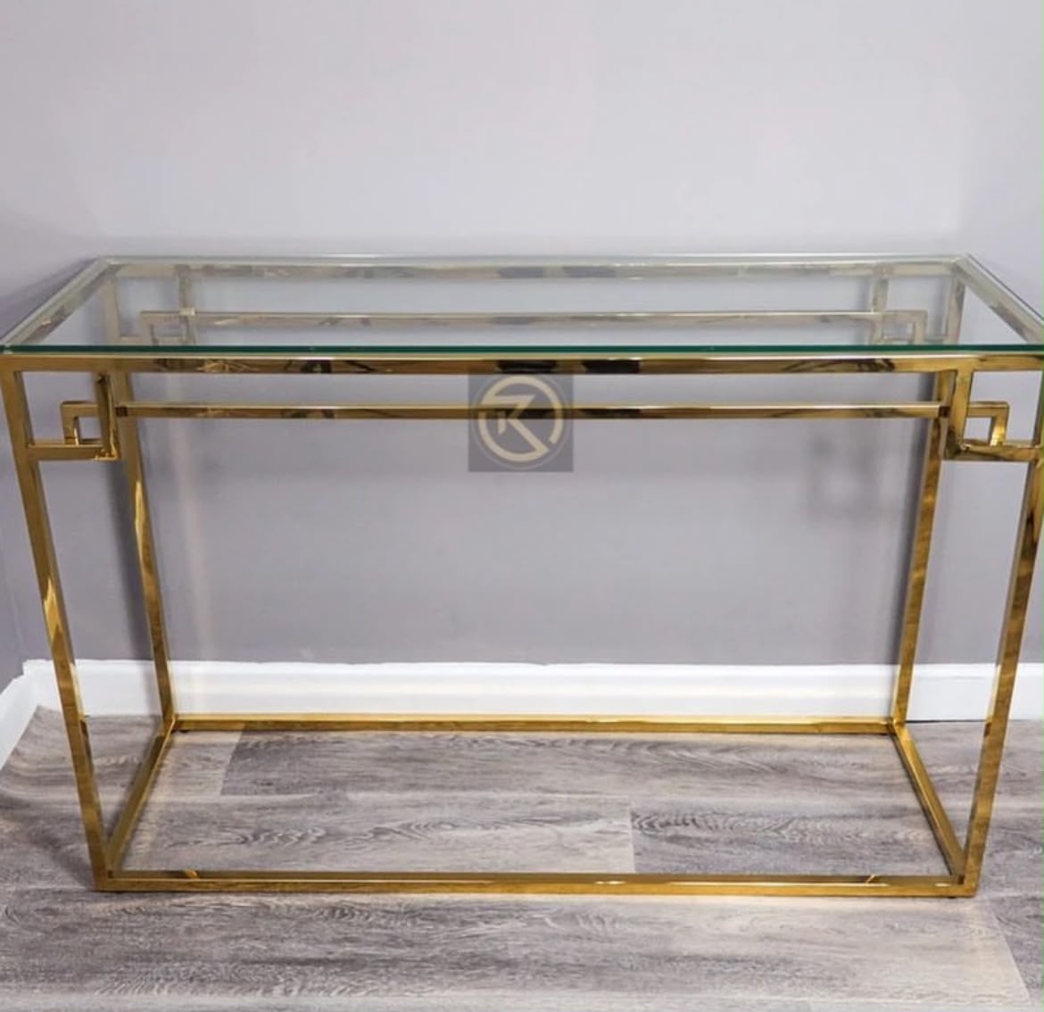 Rare Objects Exclusive Vintage Gold Console Table