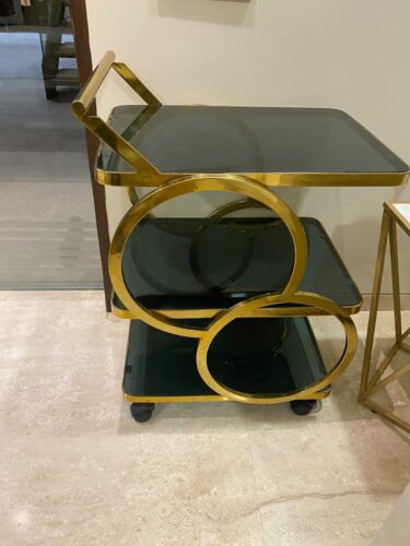 Modern 3-Tier Full Ring Home Serving Trolley photo review