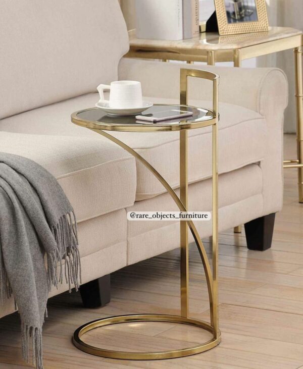 Gold Round C-Table