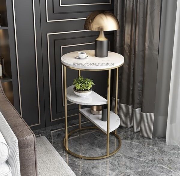 Gold End Table